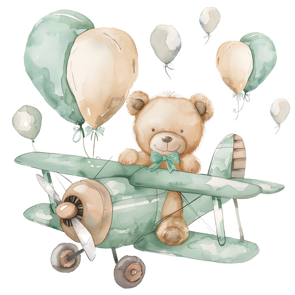 Nursery Teddy Bear Fabric Panel 30
