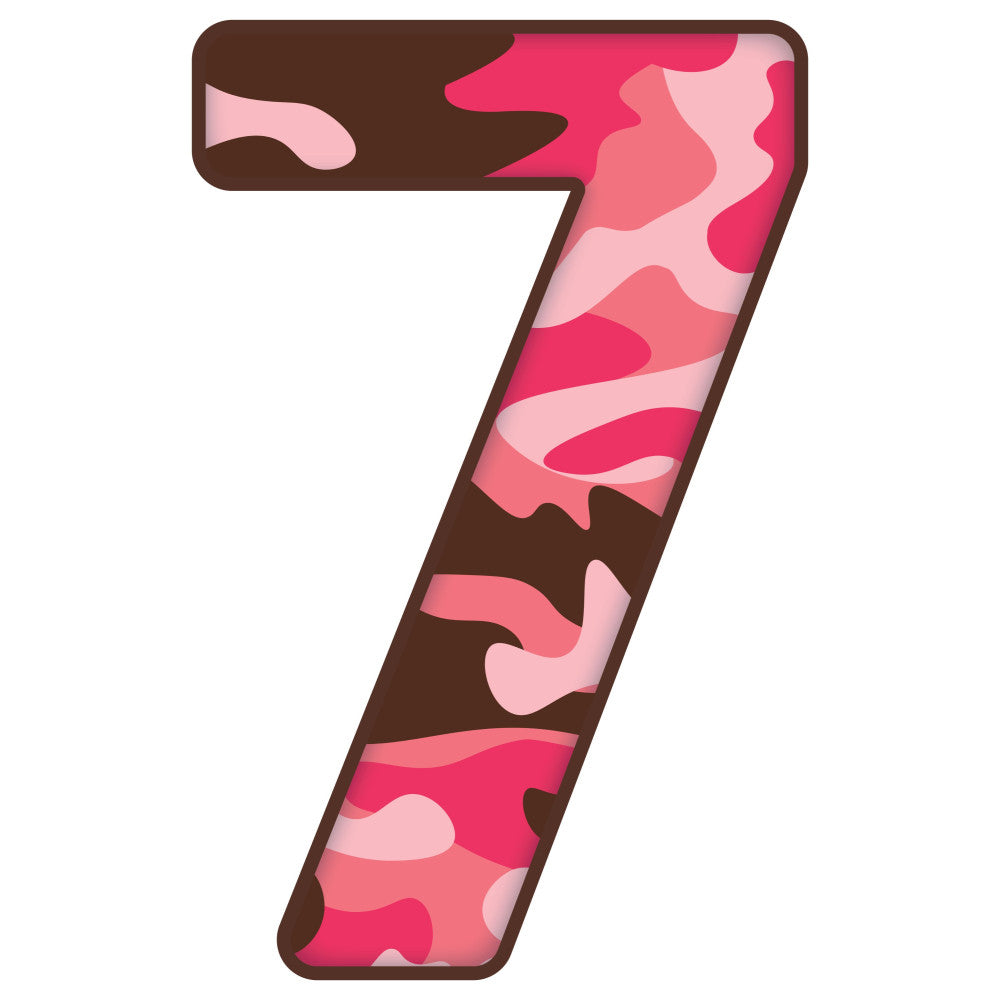 Pink Camo Alphabet Fabric Panel 26