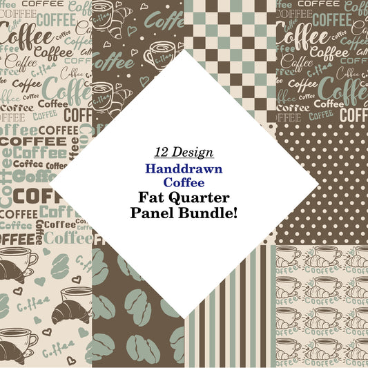 Handdrawn Coffee Fat Quarter Bundle