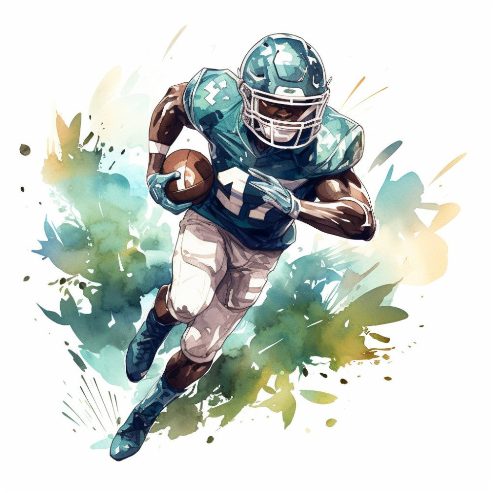 Splash Football Fabric Panel 4