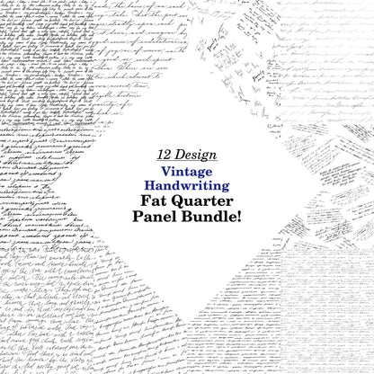 Vintage Handwriting Fat Quarter Bundle