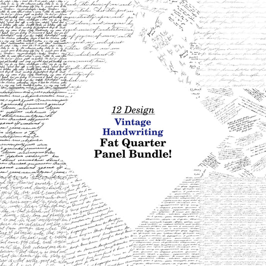 Vintage Handwriting Fat Quarter Bundle