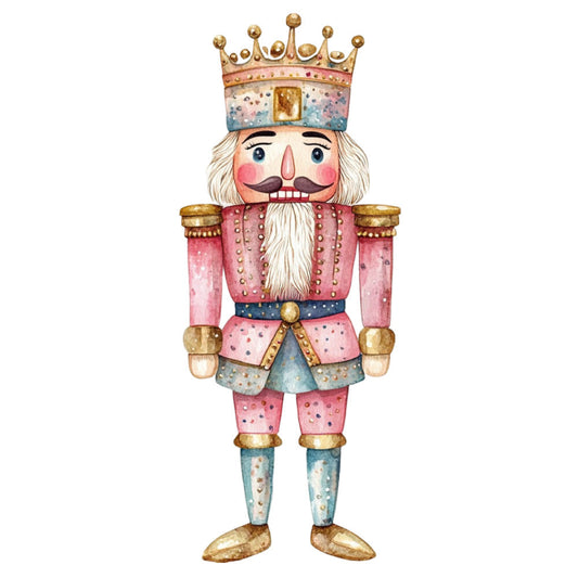 Classic Christmas Nutcrackers Fabric Panel 4