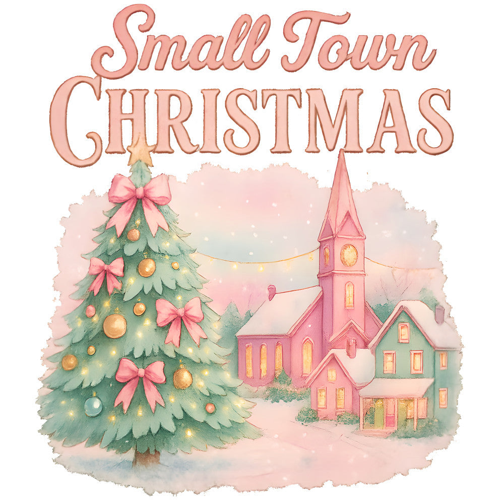 A Pink Christmas Fabric Panel 16
