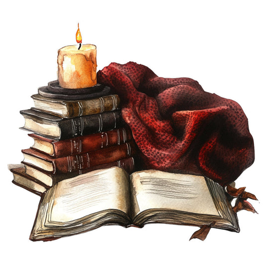 Dark Academia Fabric Panel 18