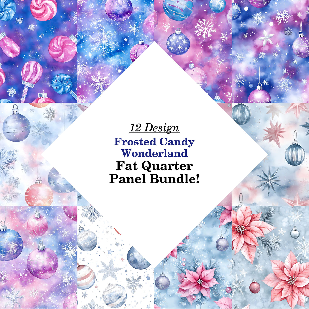 Frosted Candy Wonderland Fat Quarter Bundle