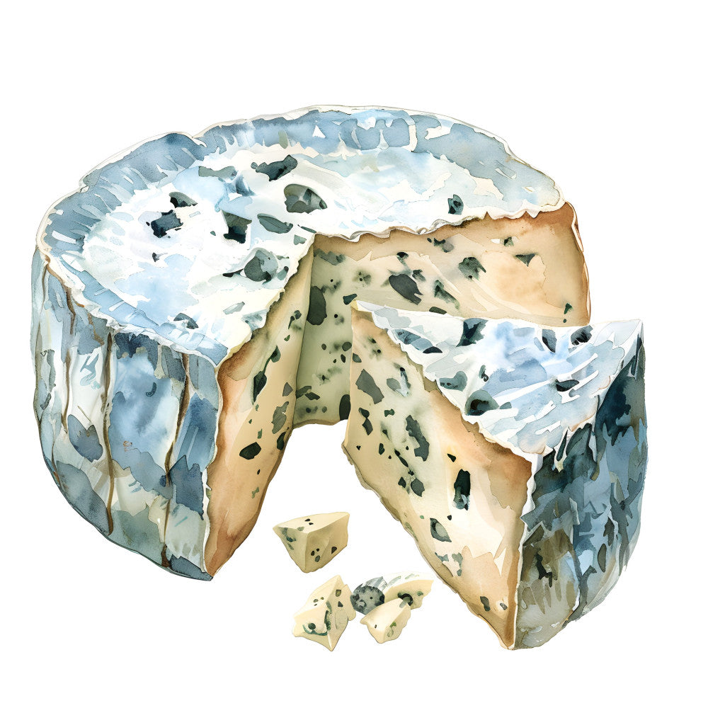 Watercolor Cheese Fabric Panel 94