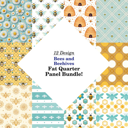 Bees and Beehives Fat Quarter Bundle