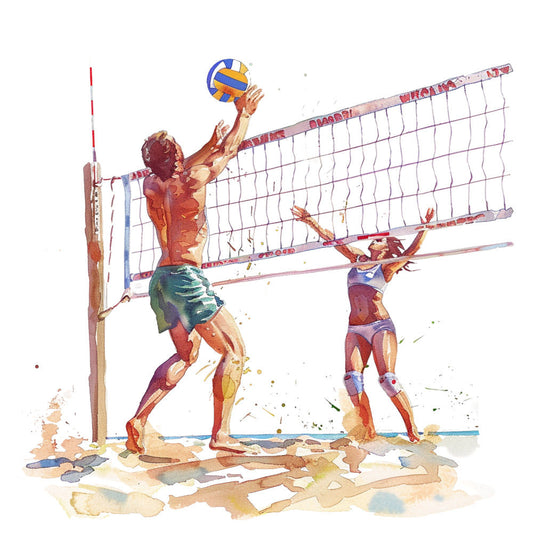 Beach Volleyball Fabric Panel 1