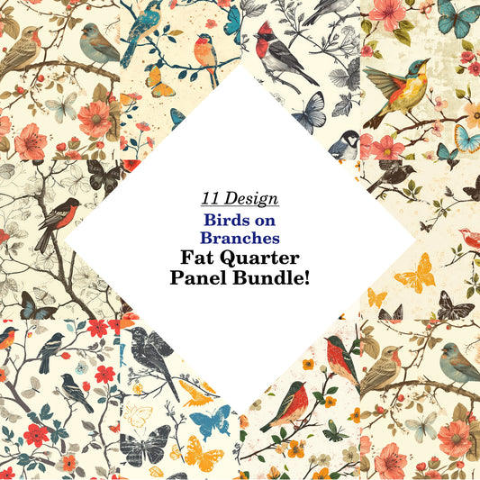 Birds on Branches Fat Quarter Bundle