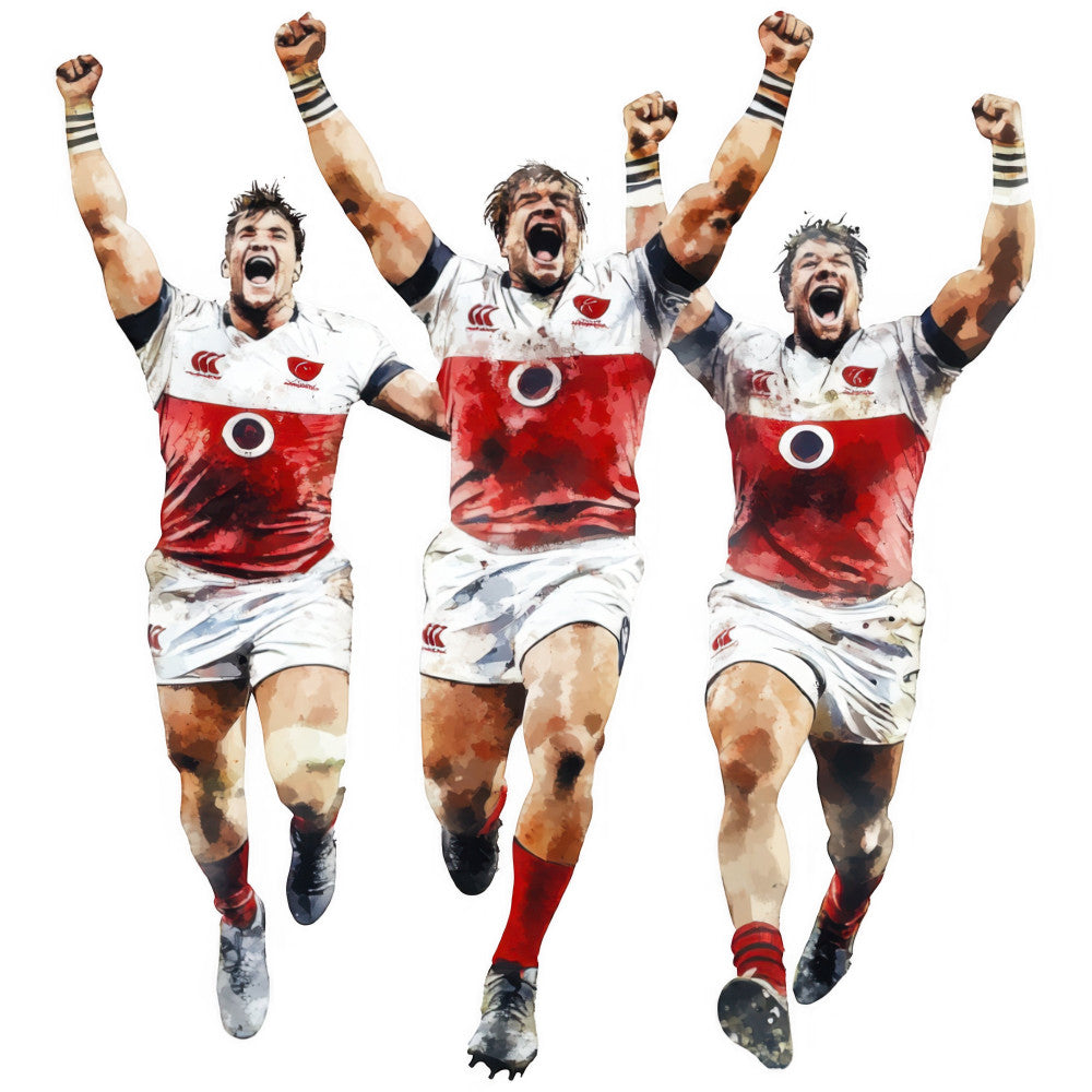 Watercolor Rugby Fabric Panel 6