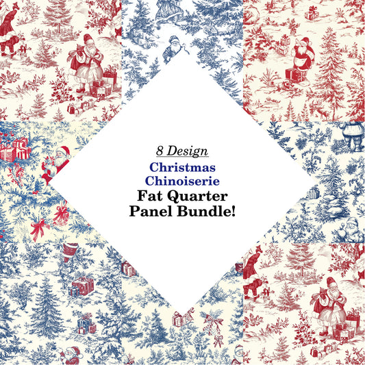 Christmas Chinoiserie Fat Quarter Bundle