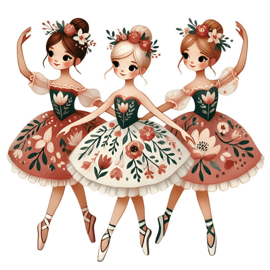 Nutcracker Ballet Fabric Panel 58