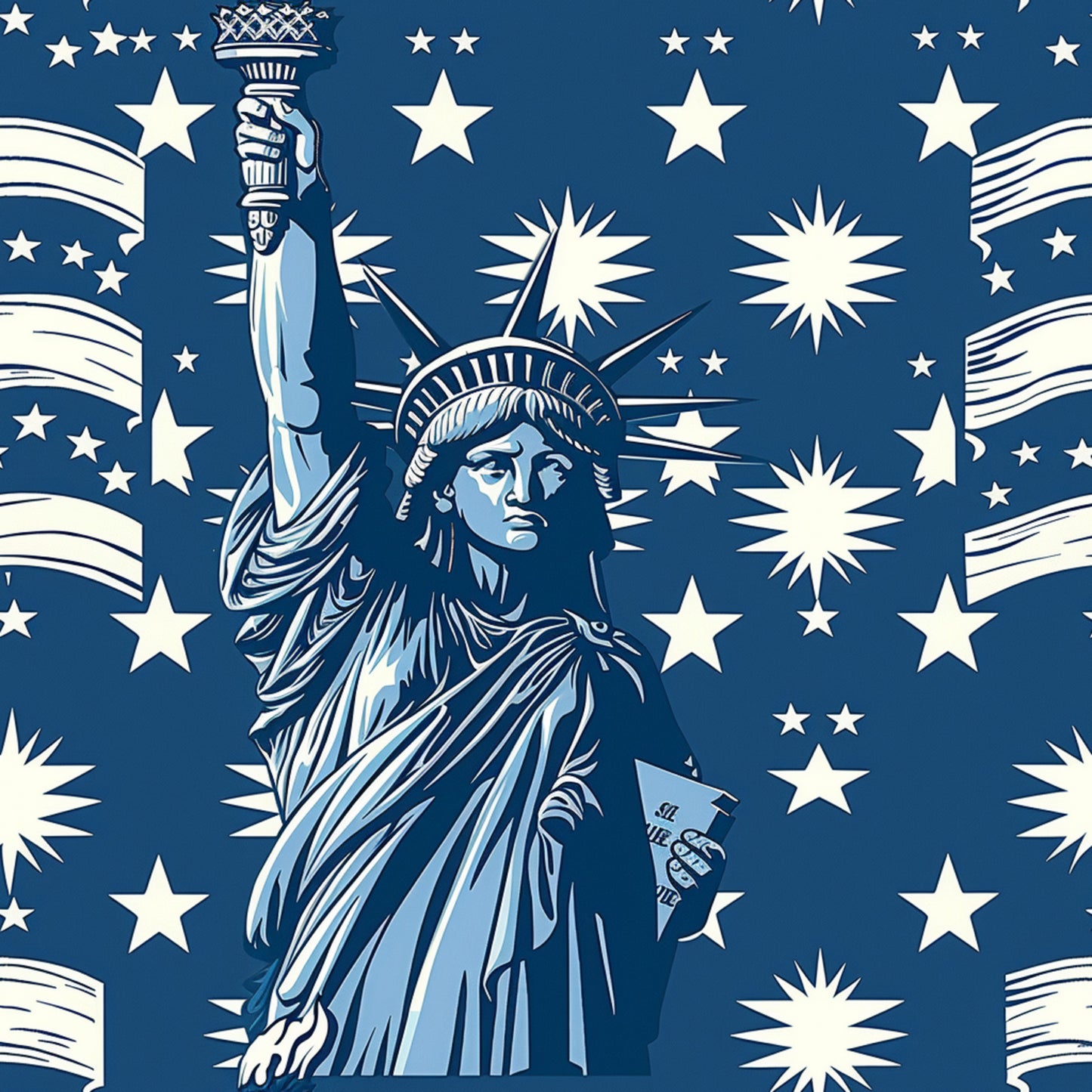 Independence Day Pattern 10 Quilting Cotton Fabric