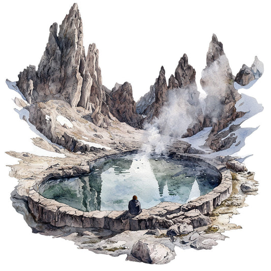 Greenland Landscape Fabric Panel 24