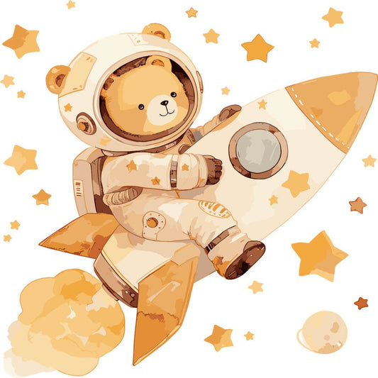 Baby Boy Space Galaxy Fabric Panel 3