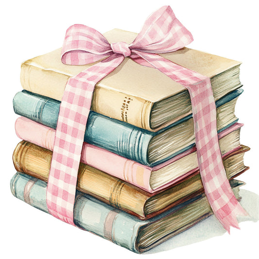 Shabby Chic Books Fabric Panel 1