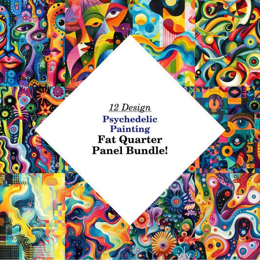 Psychedelic Painting Fat Quarter Bundle