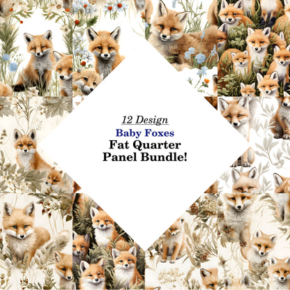 Baby Foxes Fat Quarter Bundle