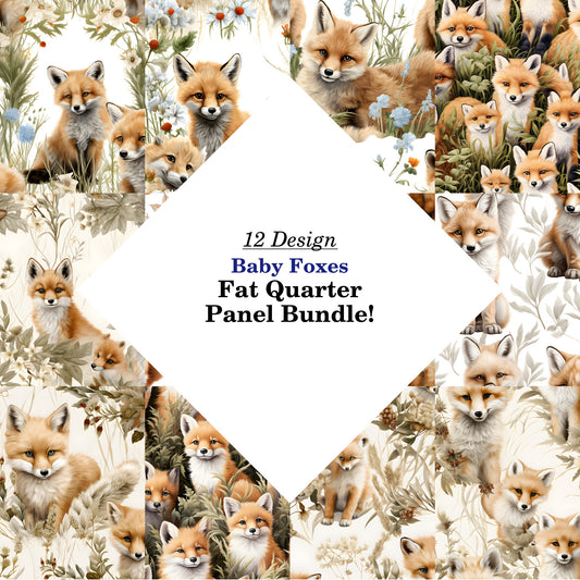 Baby Foxes Fat Quarter Bundle