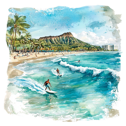 Hawaiian Paradise Fabric Panel 29