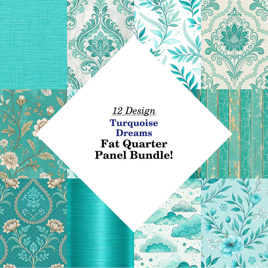 Turquoise Dreams Fat Quarter Bundle
