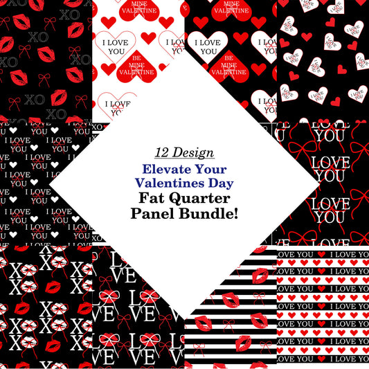 Elevate Your Valentines Day Fat Quarter Bundle