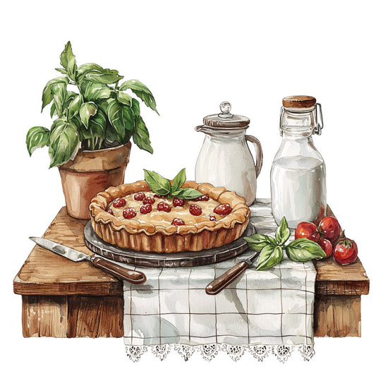 Country Kitchen Fabric Panel 3