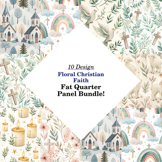 Floral Christian Faith Fat Quarter Bundle