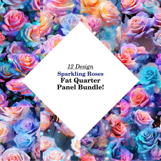 Sparkling Roses Fat Quarter Bundle