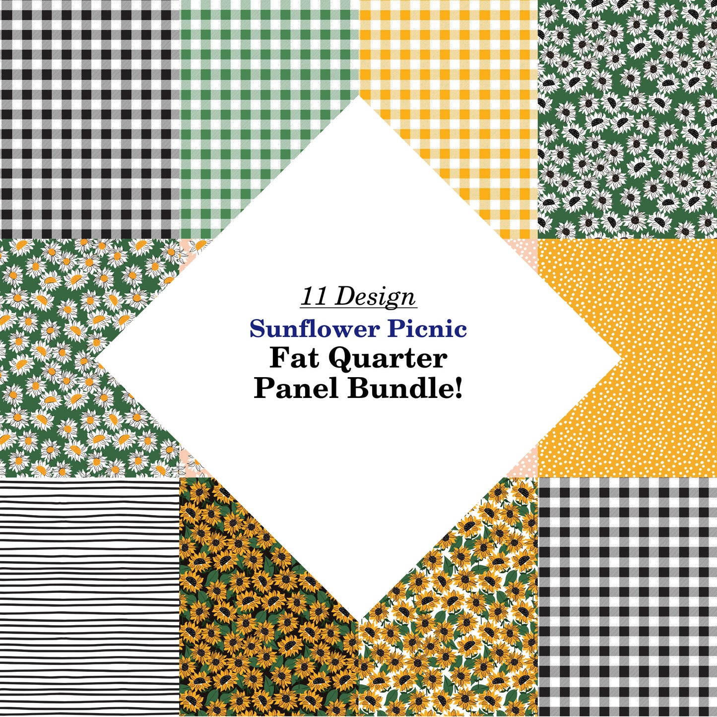 Sunflower Picnic Fat Quarter Bundle