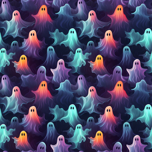Scary Halloween Pattern 11 Quilting Cotton Fabric
