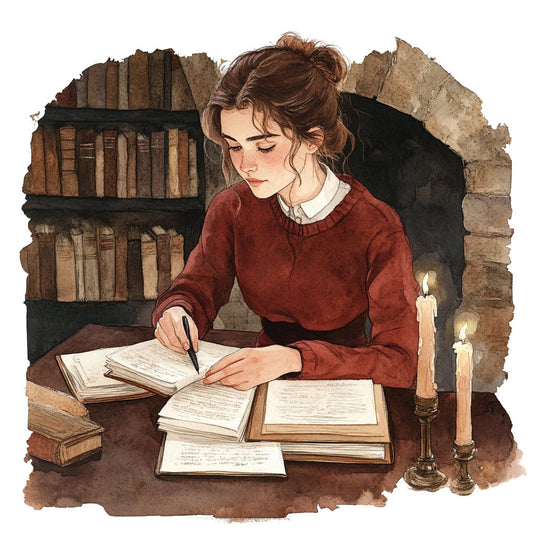 Dark Academia Fabric Panel 17