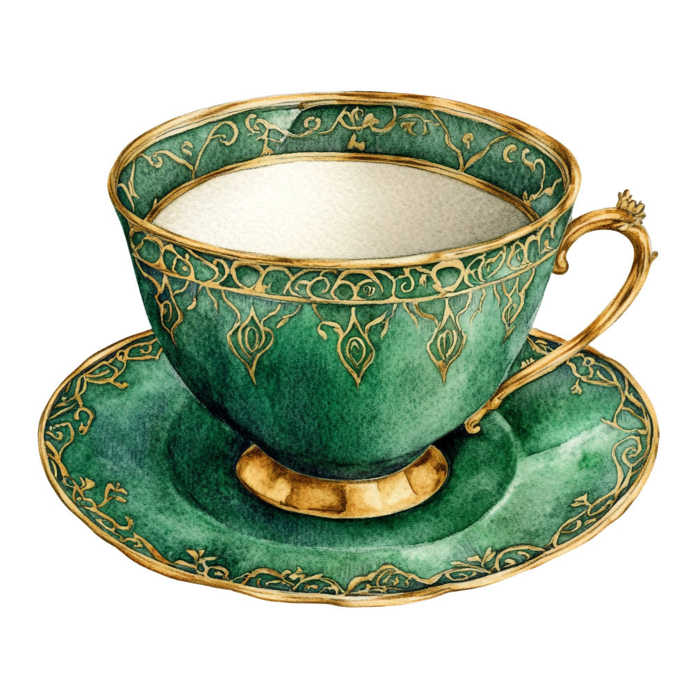 Emerald Victorian Lady Fabric Panel 24