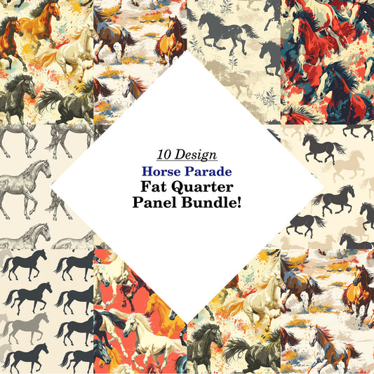 Horse Parade Fat Quarter Bundle