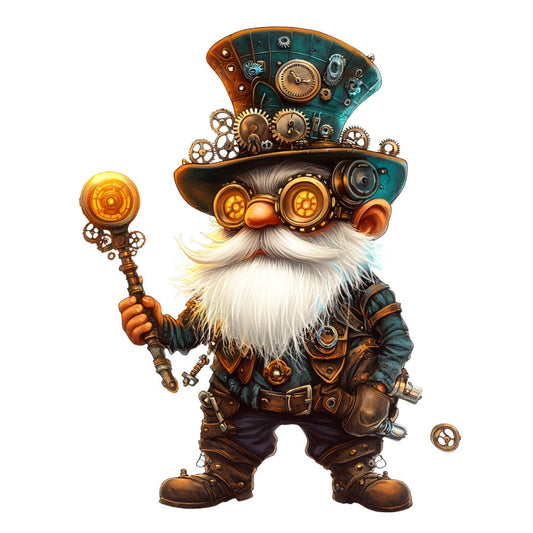 Steampunk Gnomes Fabric Panel 21