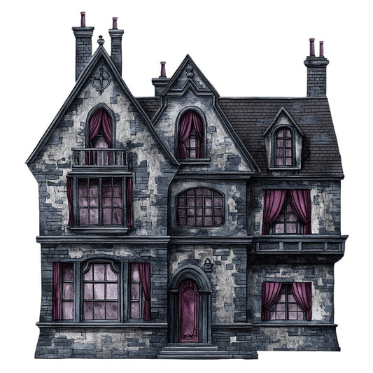 Dark Romance Fabric Panel 36