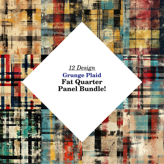 Grunge Plaid Fat Quarter Bundle