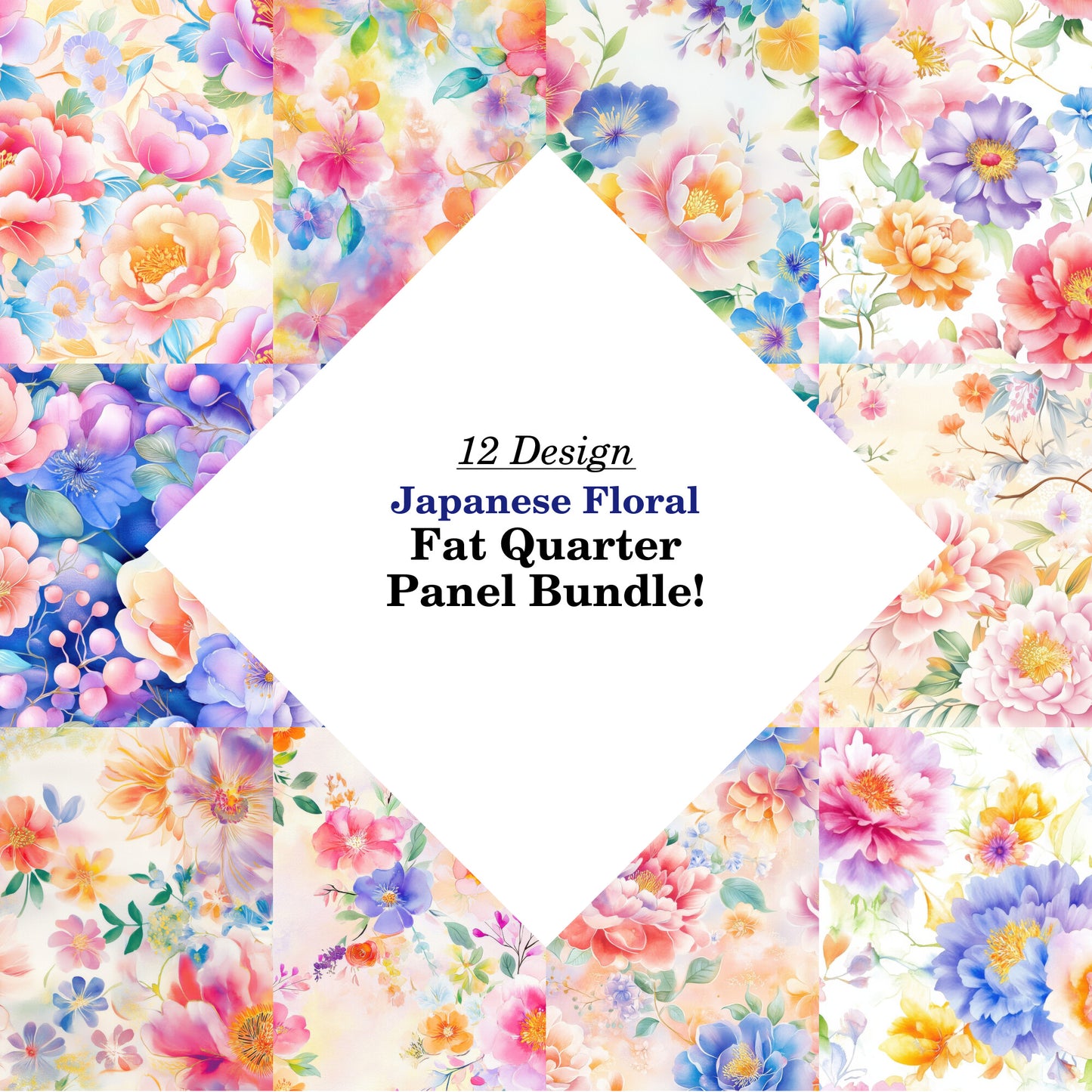 Japanese Floral Fat Quarter Bundle