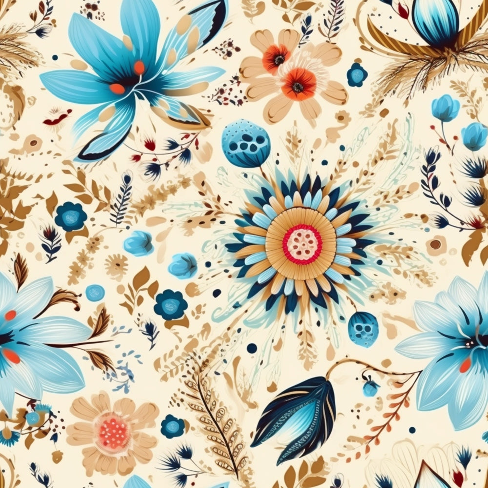 Daily Deal: Colorful Boho Pattern 12 Quilting Cotton Fabric - 45" x 1 Yard"