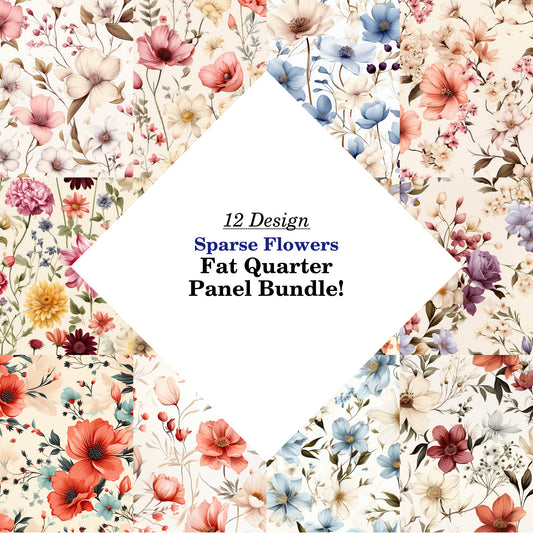 Sparse Flowers Fat Quarter Bundle