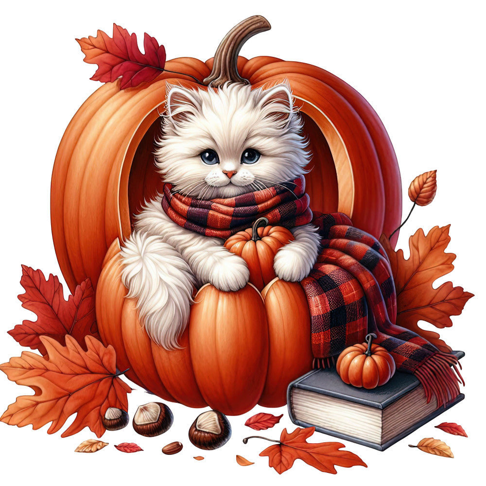 Autumn Cats Fabric Panel 61