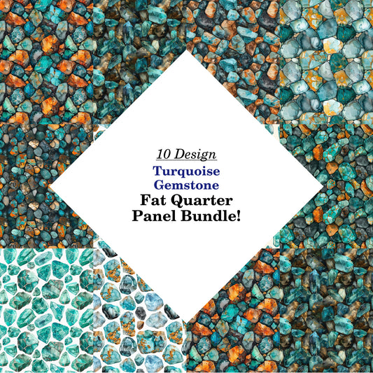 Turquoise Gemstone Fat Quarter Bundle