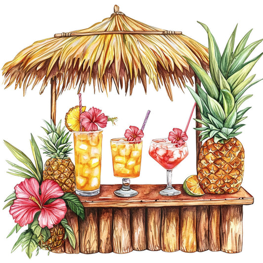 Hawaiian Paradise Fabric Panel 7