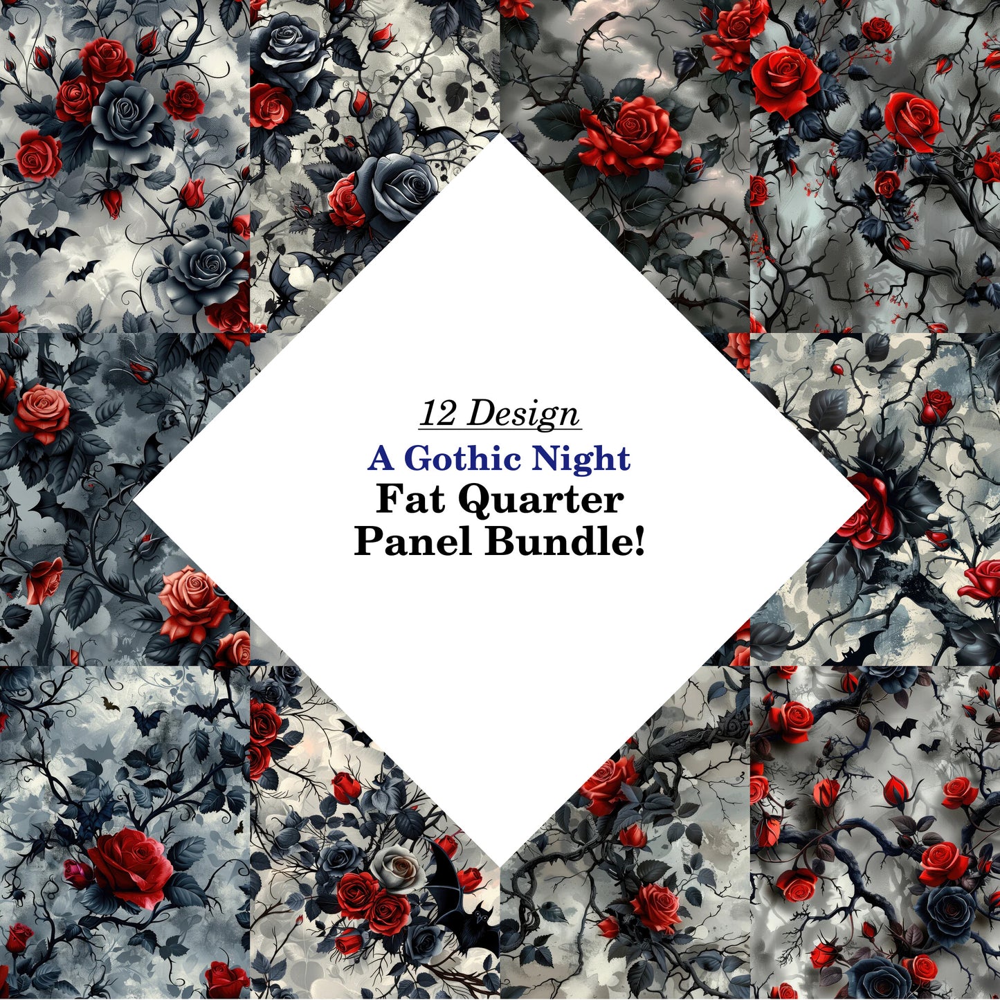 A Gothic Night Fat Quarter Bundle
