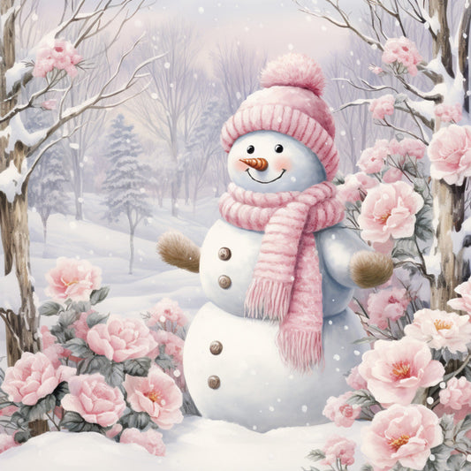 Classic Snowman Fabric Panel 19