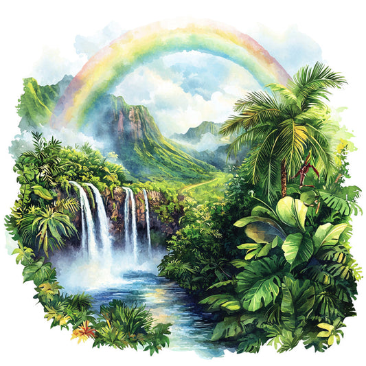 Hawaiian Paradise Fabric Panel 11