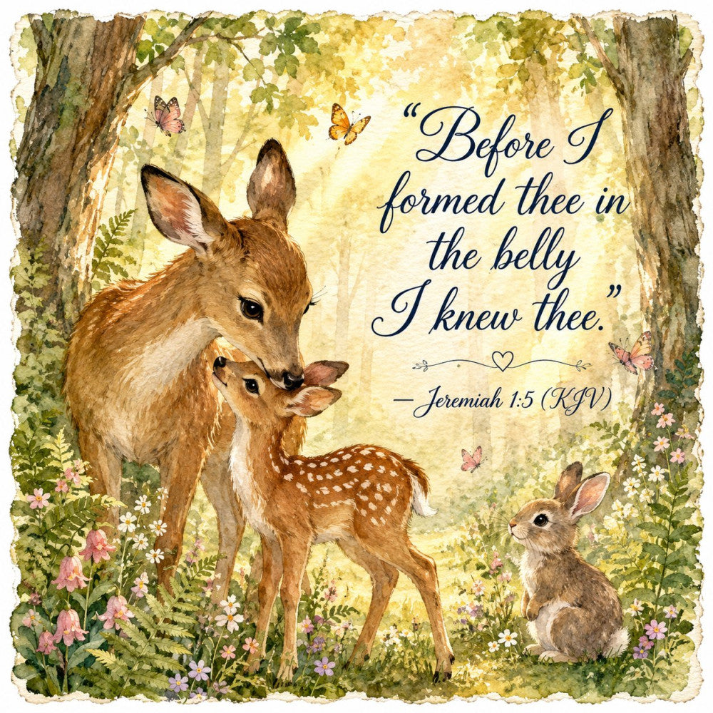 Inspirational Nursery Verses Fabric Panel 6