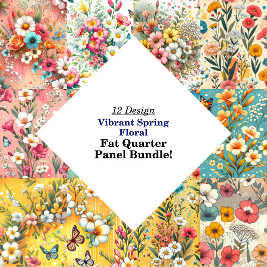 Vibrant Spring Floral Fat Quarter Bundle