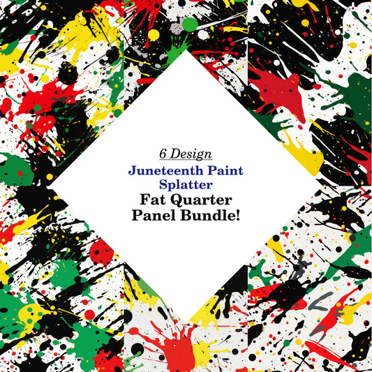 Juneteenth Paint Splatter Fat Quarter Bundle